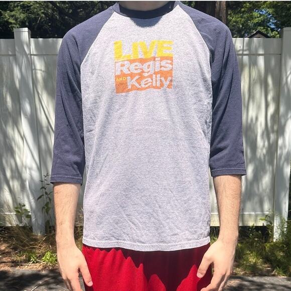 Vintage Live Regis and Kelly Raglan Style T Shirt - Picture 1 of 3